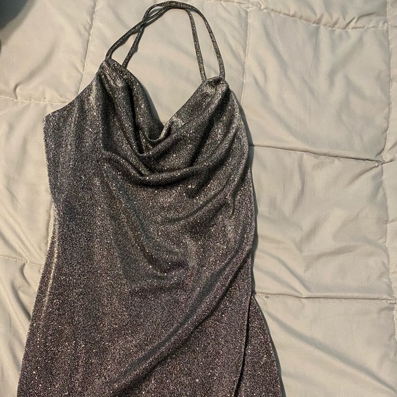 Silver Black Dress - Picture 1 of 4